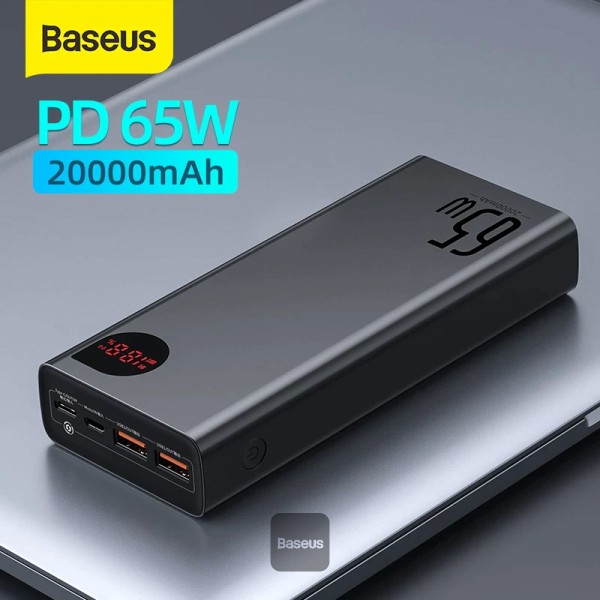 Baseus Adaman Metal Digital Display 20000mAh 65W Quick Charge Power Bank