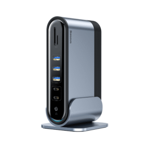 Baseus Working Station Three-Screen Multifunctional Type-C HUB AdapterDark gray - CAHUB-DG0G
