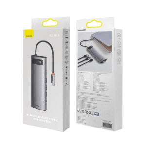Baseus Metal Gleam Series 12-in-1 Multifunctional Type-C HUB Docking Station Gray - WKWG020213